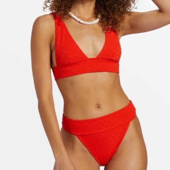 Billabong Women's Good Vibes Remi Swim Top Bikini‎ Bottoms Set S M $130 - Picture 1 of 7